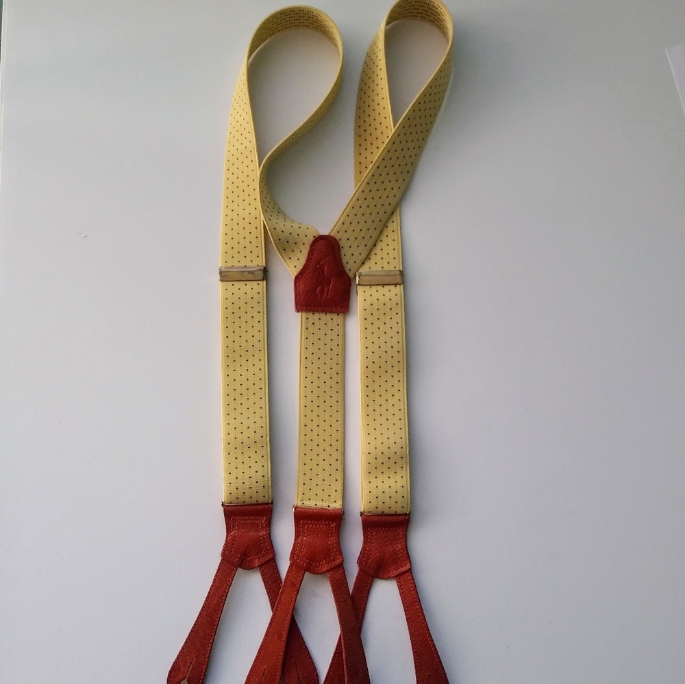 VTG Polo Ralph Lauren Leather Suspenders
